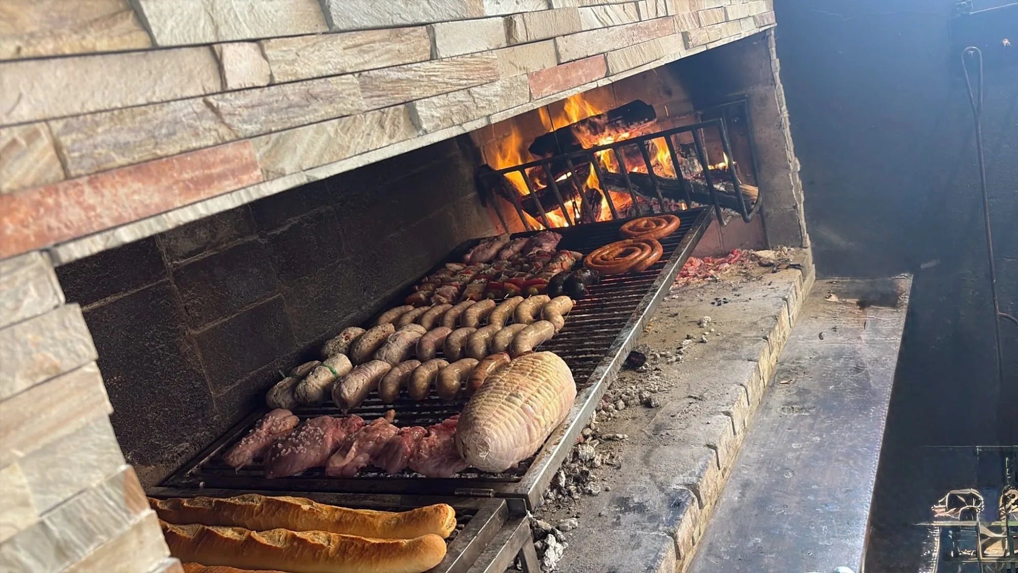Parrilla y fuego